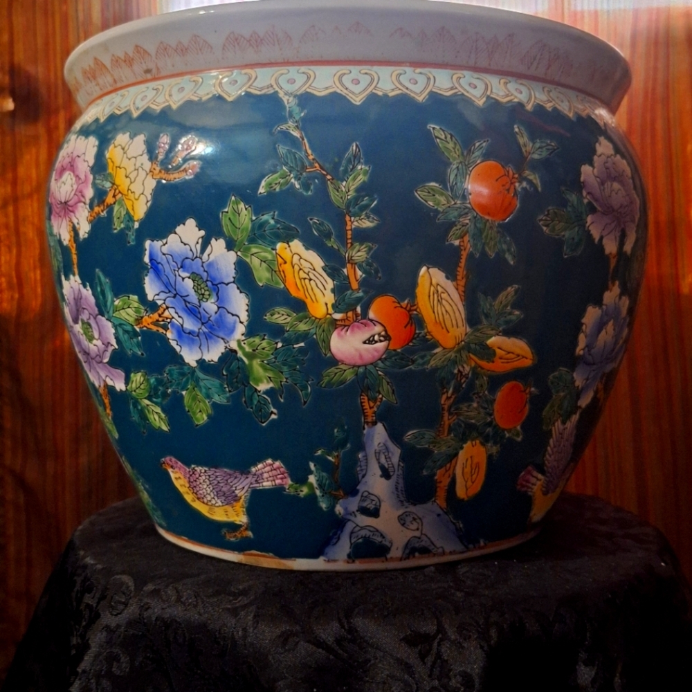 Vintage Asian Coi planter